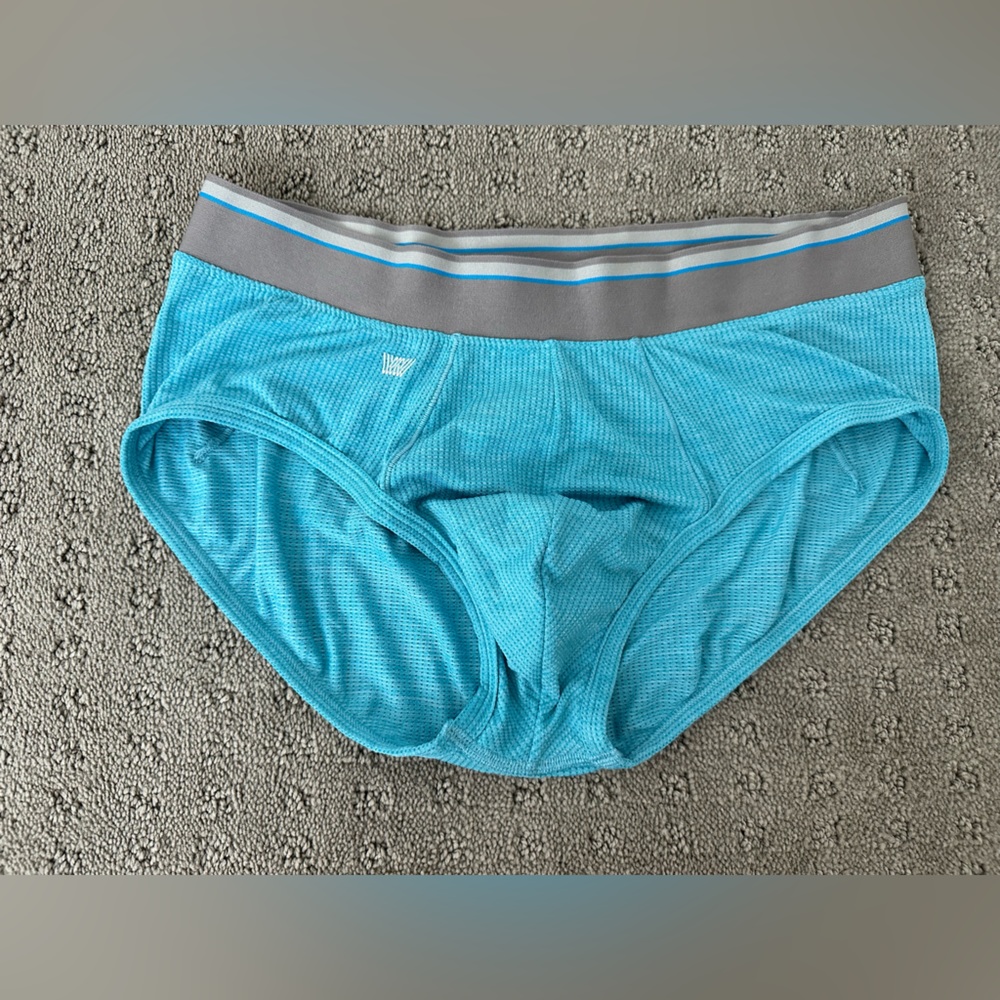 Mack Weldon performance brief- vented- blue - medium
